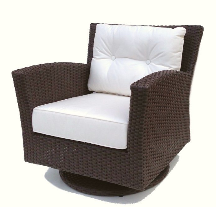 Outdoor Hotel Garden Wicker Swivel Rocker Chair