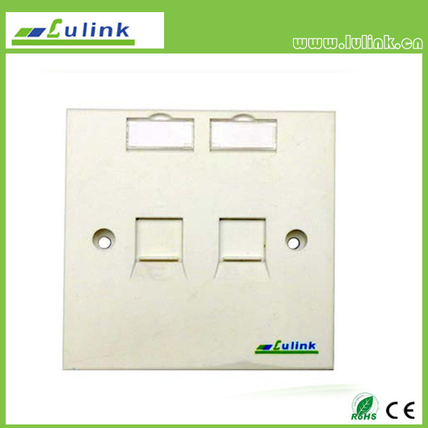 Best Price Doule Port French Style Faceplate Information Outlet Socket