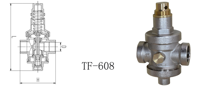 Brass Pressure Reducing Control Valve for Water (TF-608)