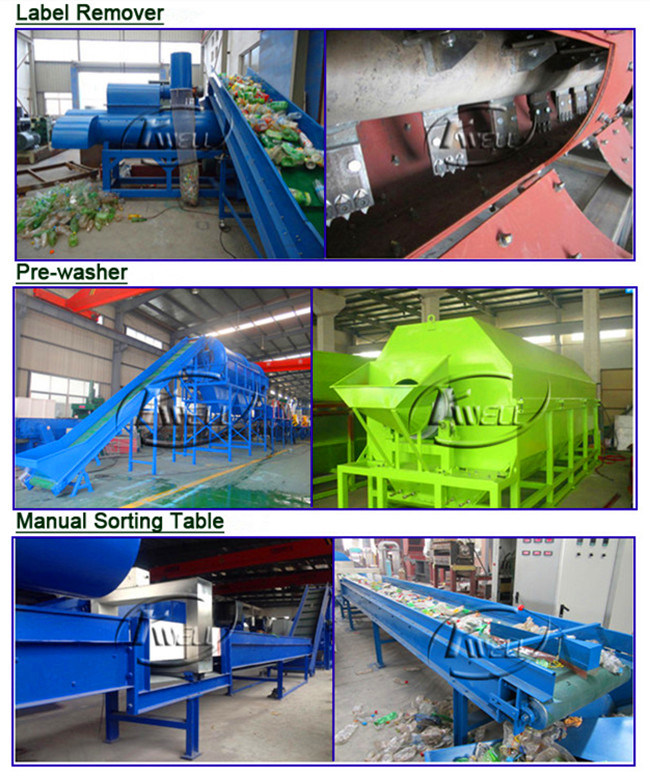 Pet Bottles Crushing/Washing Line/Pet Dryer/Dehumidifier/Pet Flake Recycling Line