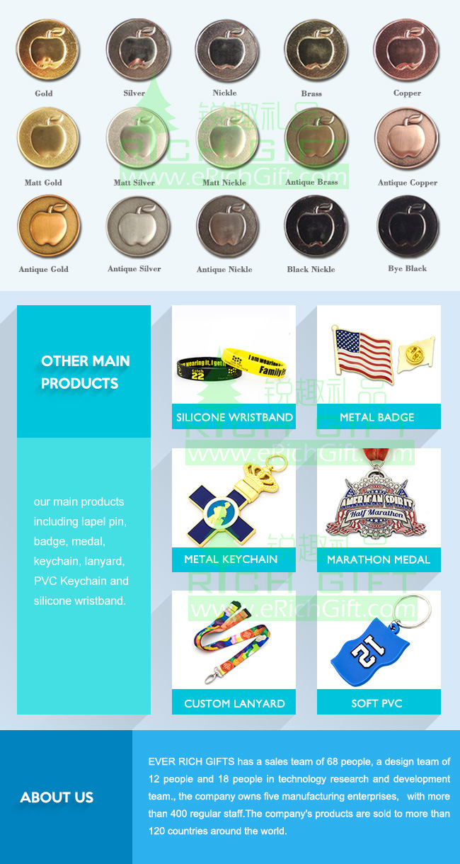 China Manufacturer Maker Custom Metal/Antique/Souvenir/Gold/Military/Silver Police Challenge Coin with Logo No Minimum