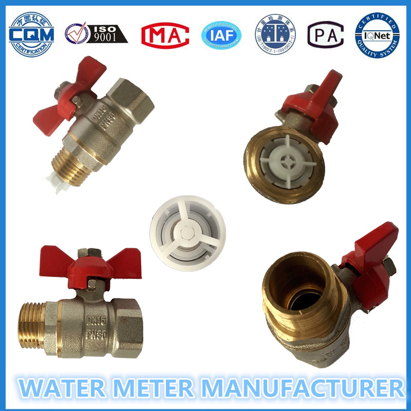 Brass Control Type Ball Valves for Water Meter, Dn15-40mm