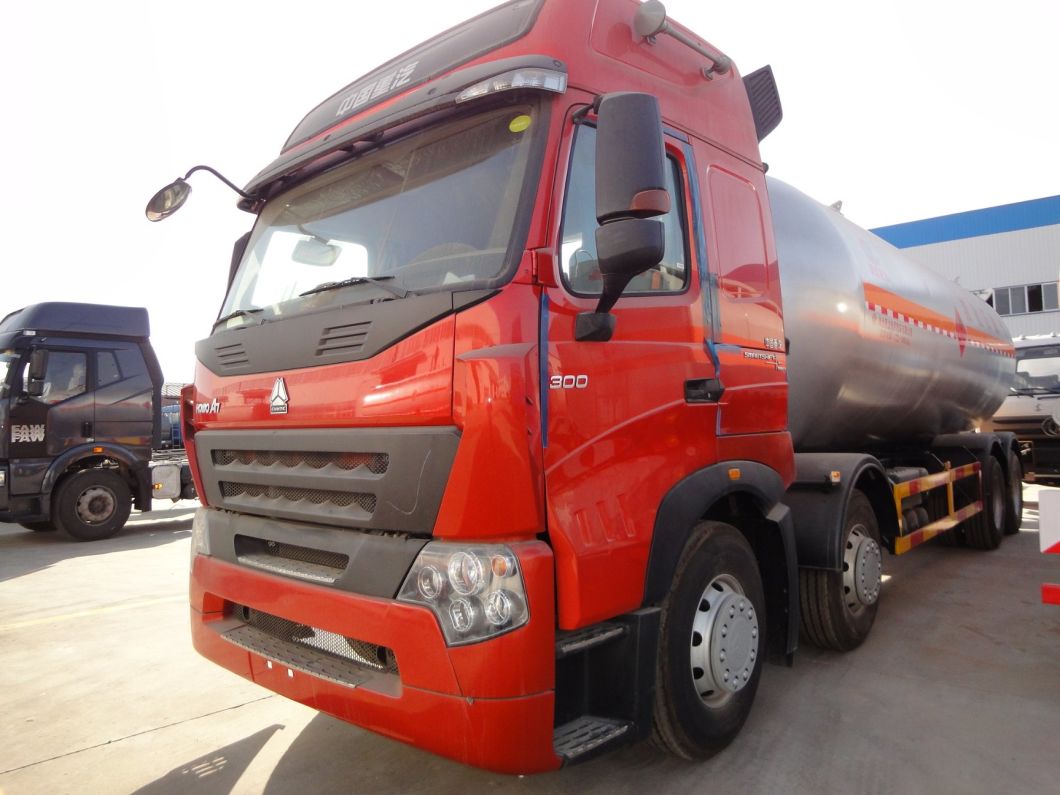 China Good Quality 35cbm 15mt HOWO 8X4 LPG Gas Delivery Tank Truck