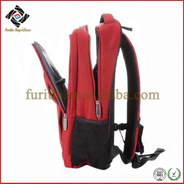 High-Grade Red Nylon Business Bag School Backpack Laptop Bag (FRT4-07)