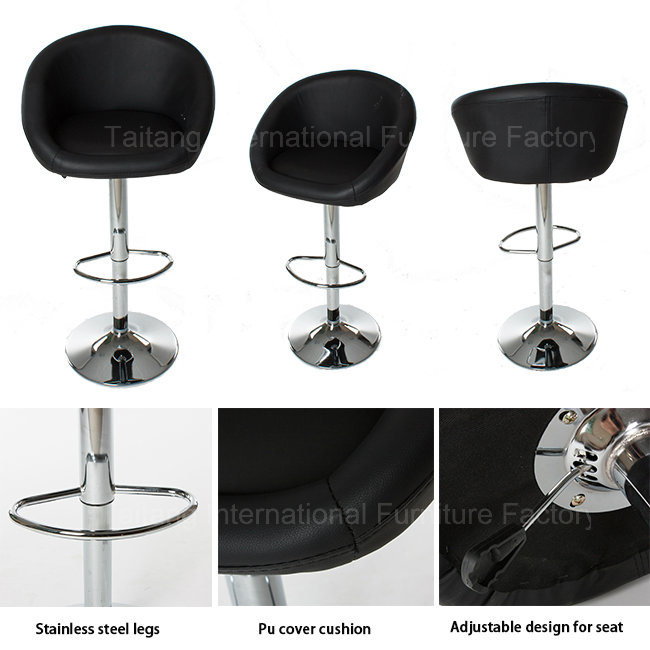 Swivel Bar Chair with Adjustable Seat