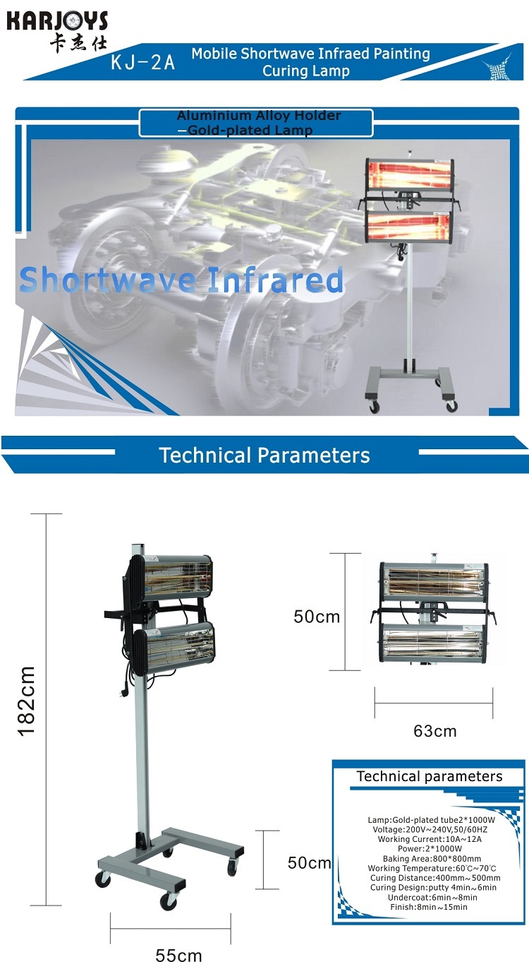 High Evaluation Shortwave Infrared Painting Curing Lamp