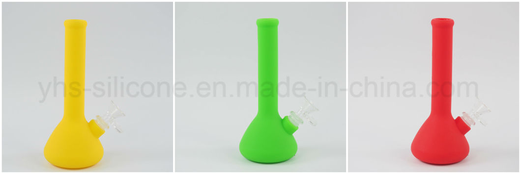 Stock Wholesales 7.5'' Beaker Printing Smoking Water Pipe Colors Glass Smoking Pipe