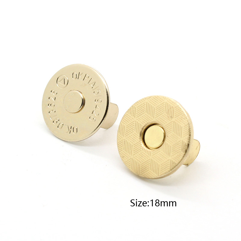 18mm Ultra-Thin Magnetic Button for Leather Bags