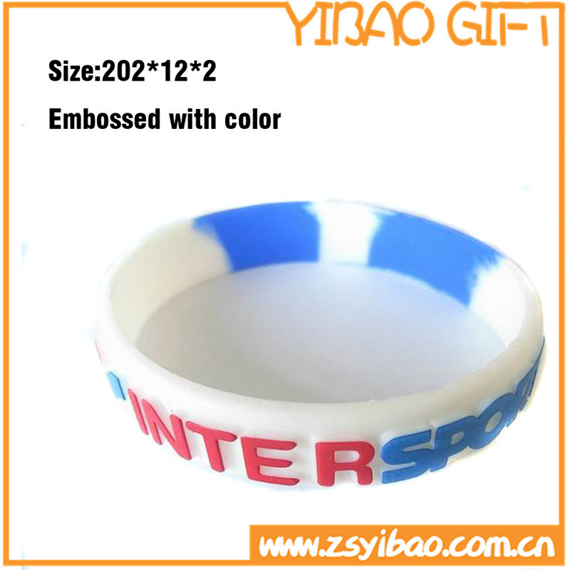 Customized Silicon Bracelet with Debossed Logo