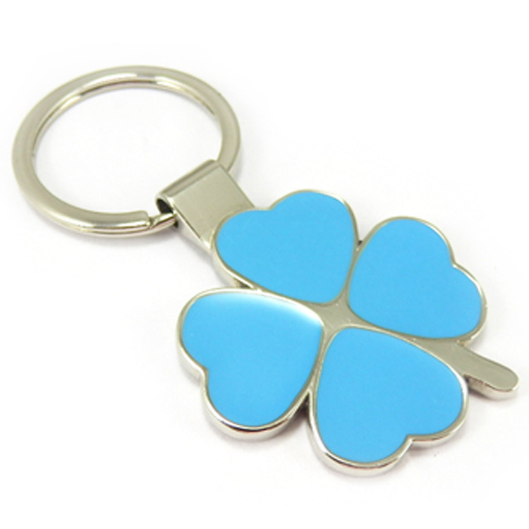 Colorful Personalized Various 4 Leaves Keychain