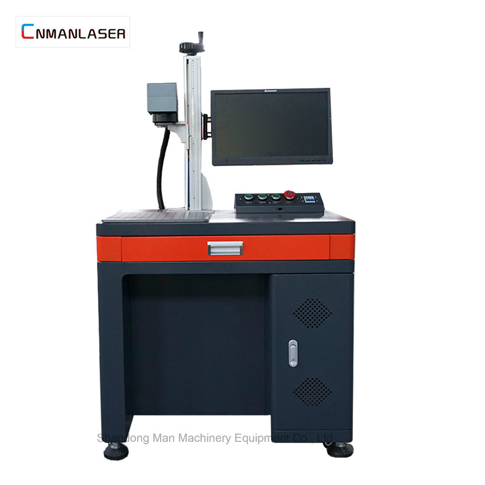 Air Cooling Desktop Fiber Laser Marking Machine with Computer