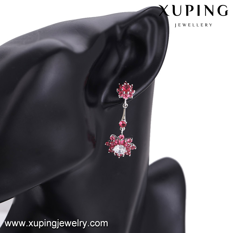 Fashion Luxury Flower Zircon Jewelry Earring for Wedding or Party