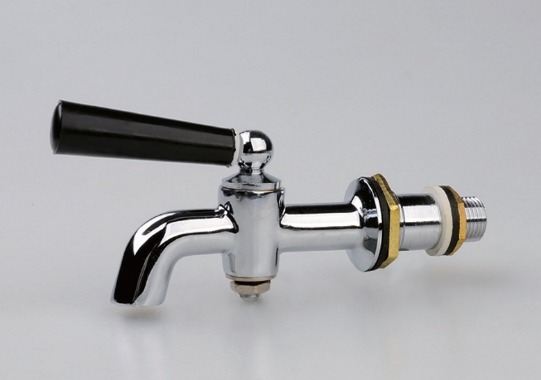 Brass Hot Water Long Tap, Chorme Plated