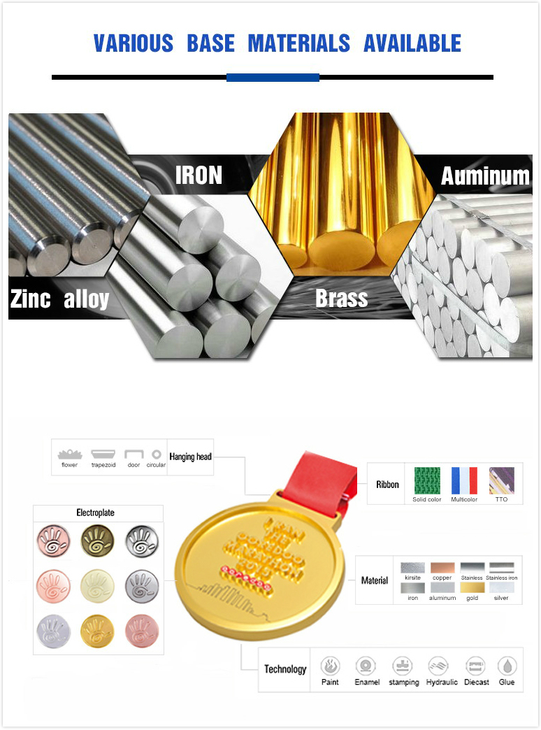 Custom Sport Event Metal Alloy Medal with Lanyard for Promotional Gift