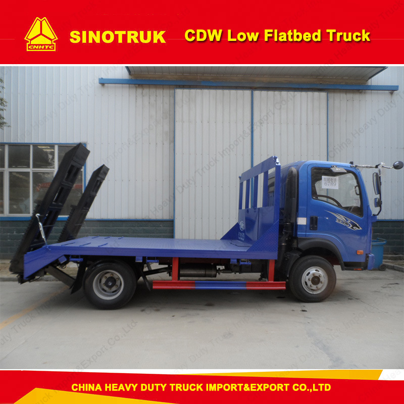 5t 6wheelers Cdw 4X2 Light Duty Low Flatbed Truck