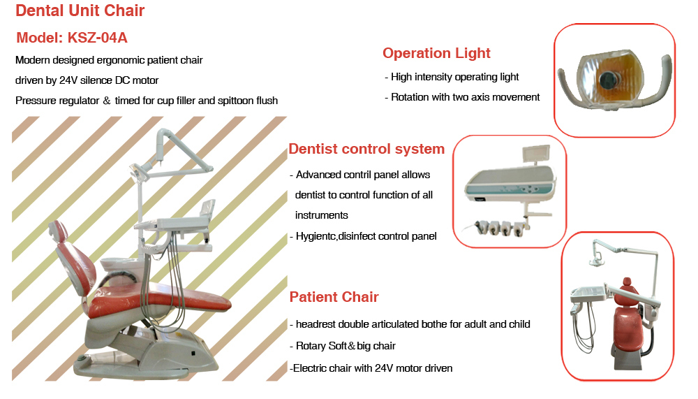 Left Hand Dental Unit Portable Dental Chairs for Sale