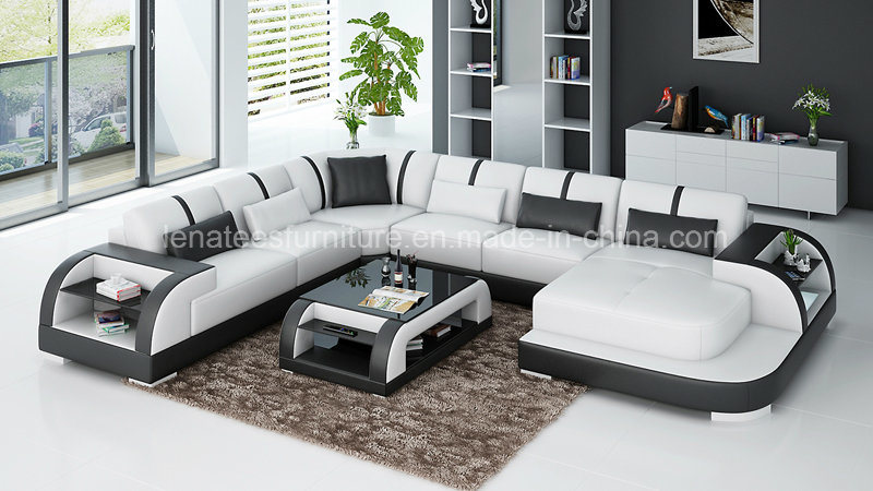 G8031 Europe Popular Living Room Sofa LED Light Storage Design