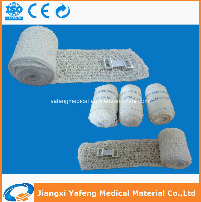 Natural Color Elastic Crepe Bandage with Clips