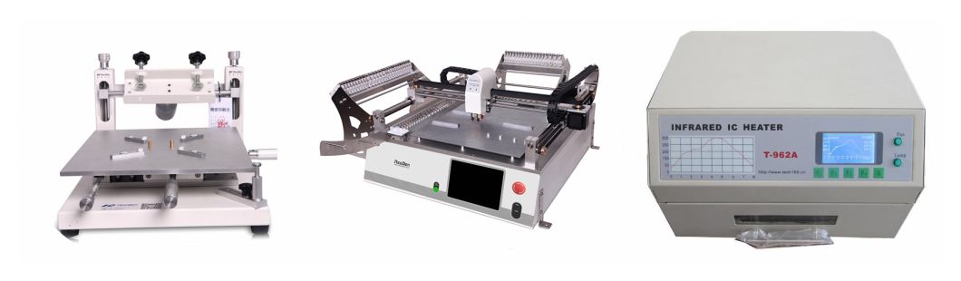 SMT Line Neoden3V+ Solder Paste Printer Pm3040+ Reflow Oven T962A