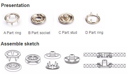 China Wholesale Metal Snap Ring Button