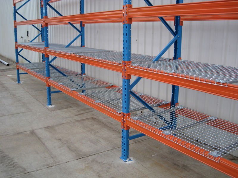 China Manufacturer Warehouse Storage Steel Pallet Rack with Wire Mesh