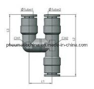 Brass Nickle-Plated Pneumatic Fittings, Metal Fitting, Air Fitting