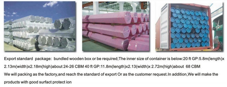 ASTM A36 Q345 Q390 Ss400 Carbon Mild Steel Pipes/Tubes