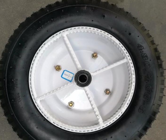 400-8strong Pneumatic Rubber Tyre Wheel Durable Air Wheel