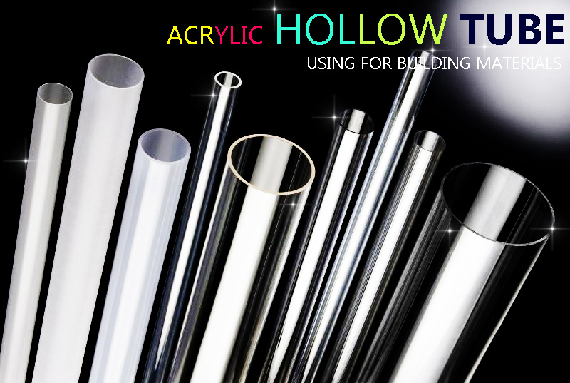 Hollow Plastic Rod Acrylic Tube with Different Types and Colors