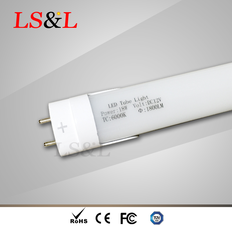 1.2m/1.5m DC12V/24V LED T8 Tube Light with G13 Sockets