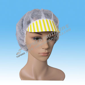 Non Woven Scrub Hats with Peak, Paper Scrub Hats