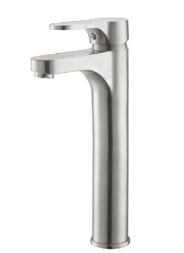 304 Stainless Steel Single Handle Wash Basin Faucet / Mixer