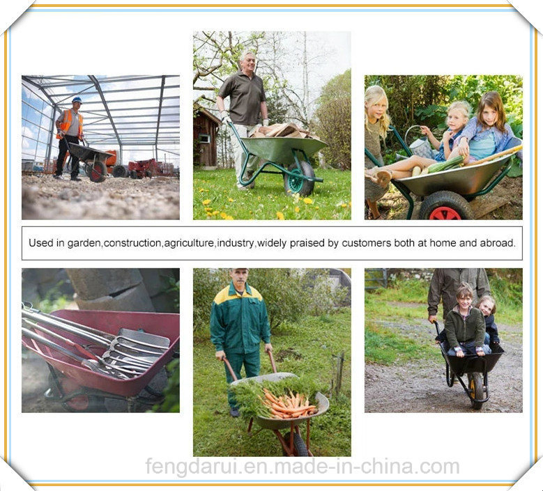 Wb6605 Wheelbarrow with Wooden Handle