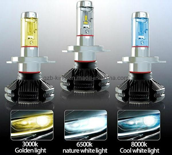 Super Bright Phi-Zes X3 H4 Hi/Low 6000lm LED Car Headlight