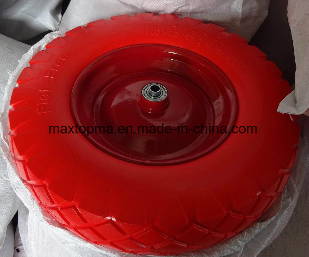 Maxtop Solid Rubber Flat Free PU Foam Heavy Duty Trolley Wheels