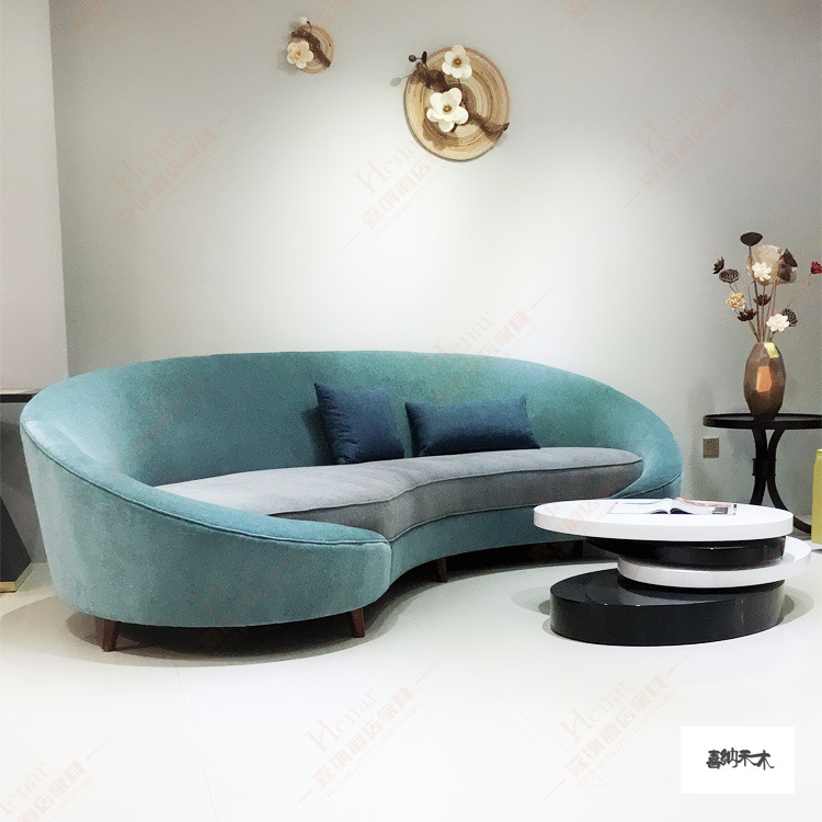 Modern Luxe Golden Stainless Steel Hotel Lobby Sectional Sofa