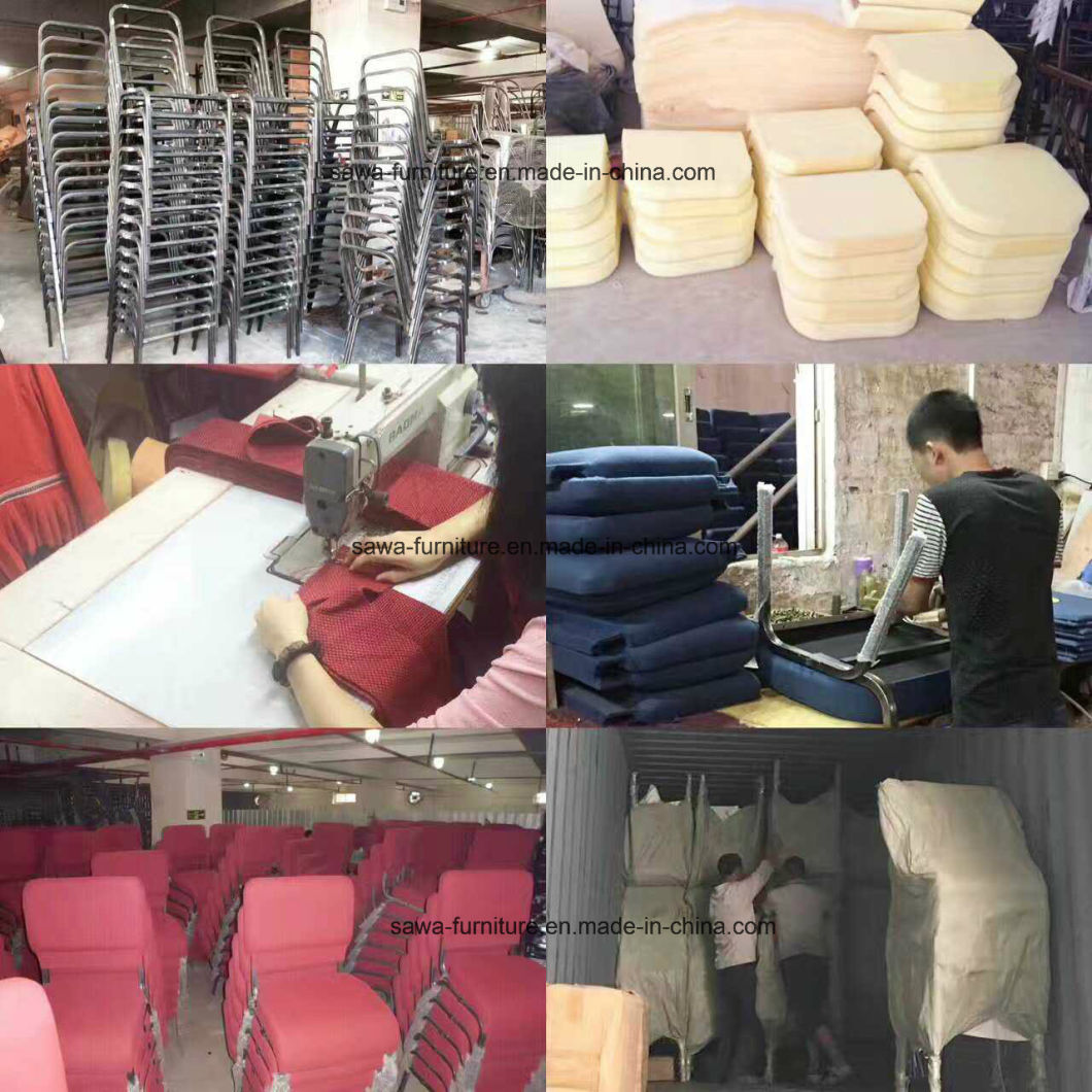 Wholesale Fabric Metal Church Chair Auditorium Chair with Arm