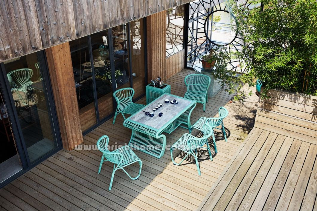 Patio Outdoor Tea Table Wicker Furniture
