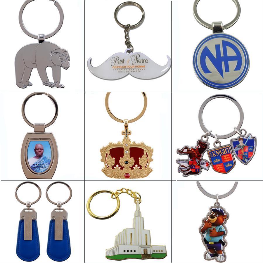 Promotional Custom Cheap Printing Stainless Iron Key Chains