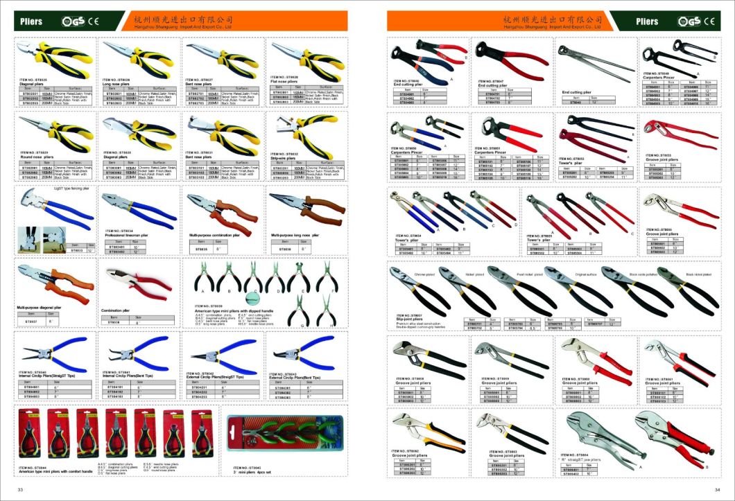 Combination Plier, Hardware Tool, Working Tools