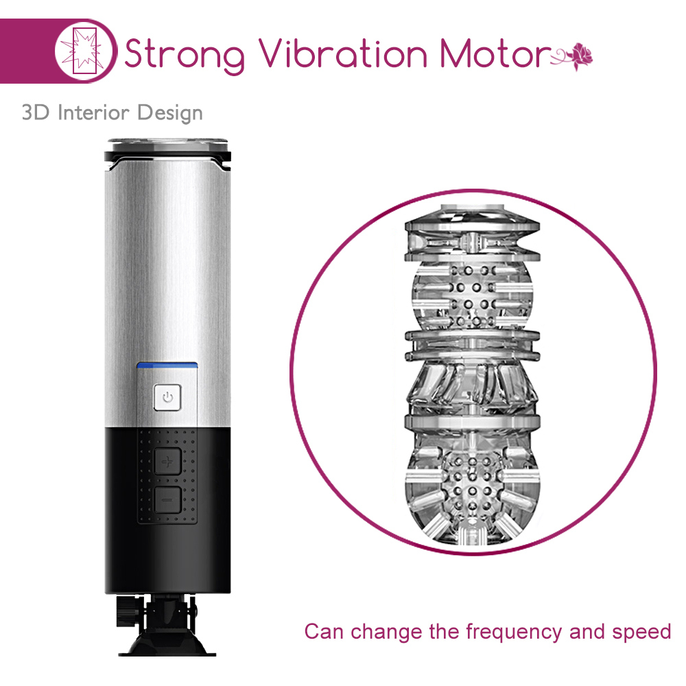 Piston USB Charged Retractable electric Male Fully Automatc Masturbator Hands Free Thrust Adult Sex Machine Toy for Men