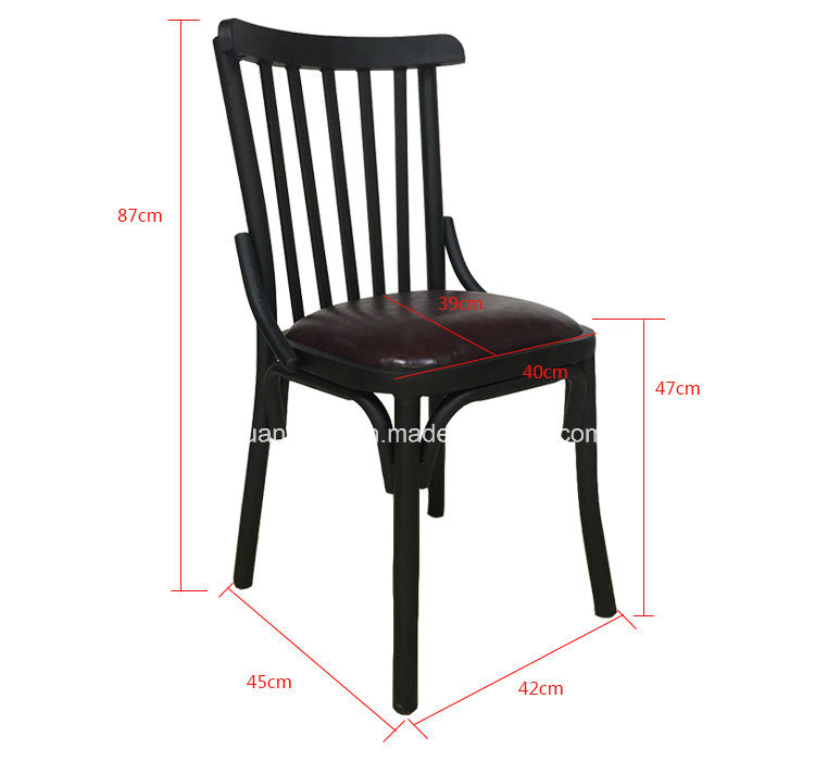 New Design Metal Restaurant Furniture Dining Windsor Cafe Chair