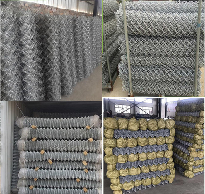 Manufacture of Steel Temporary Fence Chain Link Fence Mesh