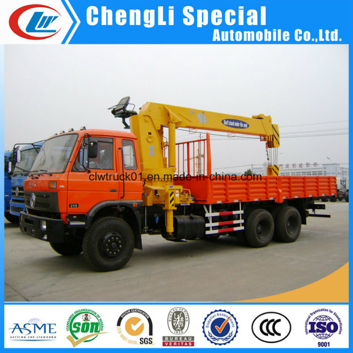 Dongfeng 10 Wheels 12tons Truck Mounted Cranes for Sale