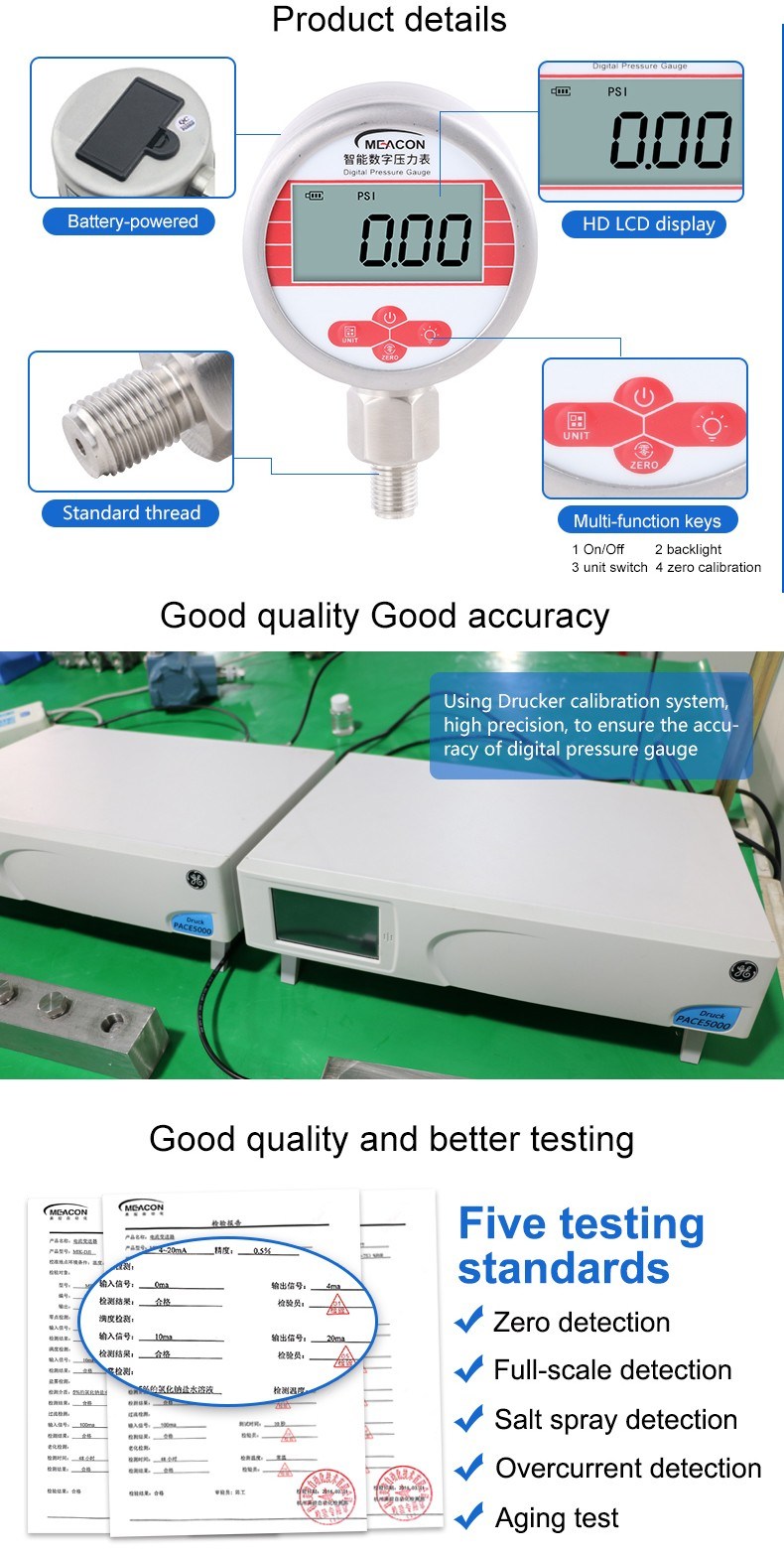 Wholesale Digital Tire Air CNG Pressure Gauge