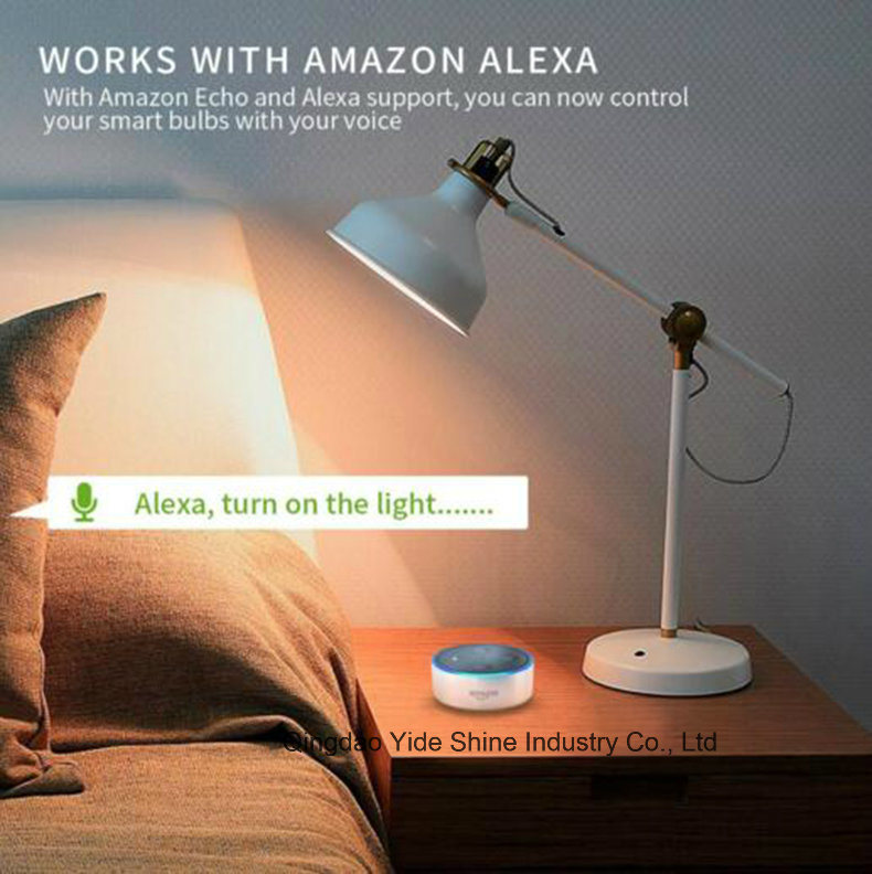 Alexa/Google Assistant/Smartphone Romote Controlled Warm White+Cold White RGBW GU10 LED Spotlight WiFi Smart LED Light Bulb