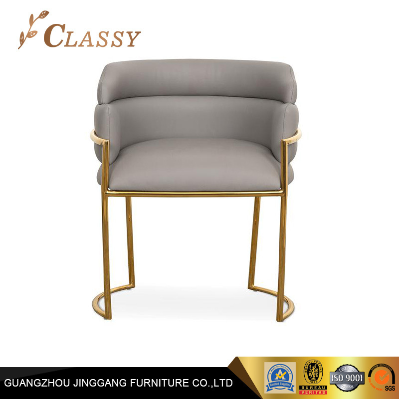 Modern Furniture Wholesale Leather and Metal Dining Chair