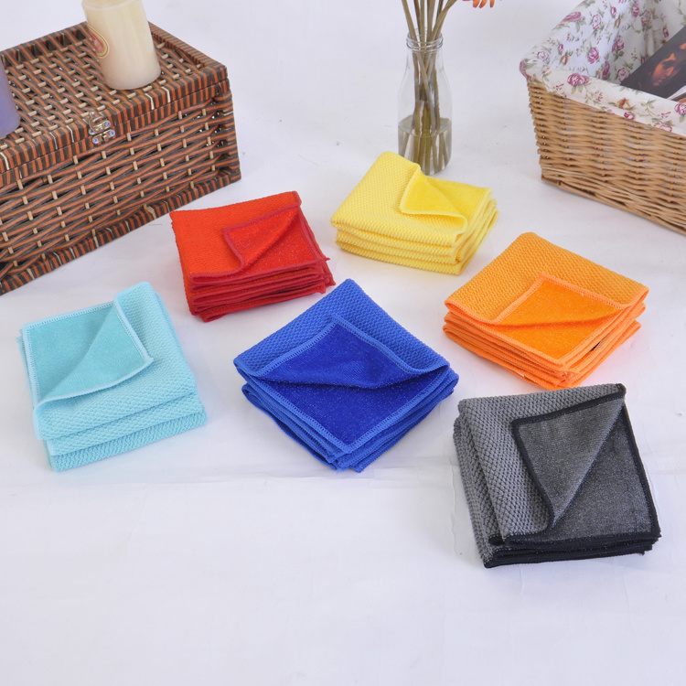 100% Polyester Microfiber Cleaning Cloth for Kitchen