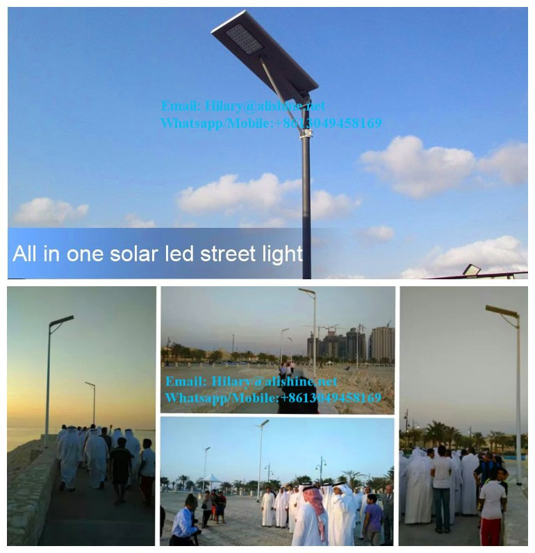 30W Integrated Outdoor LED Garden Lighting Solar Street Light (SSL-5W-120W) with 130lumen/Watts