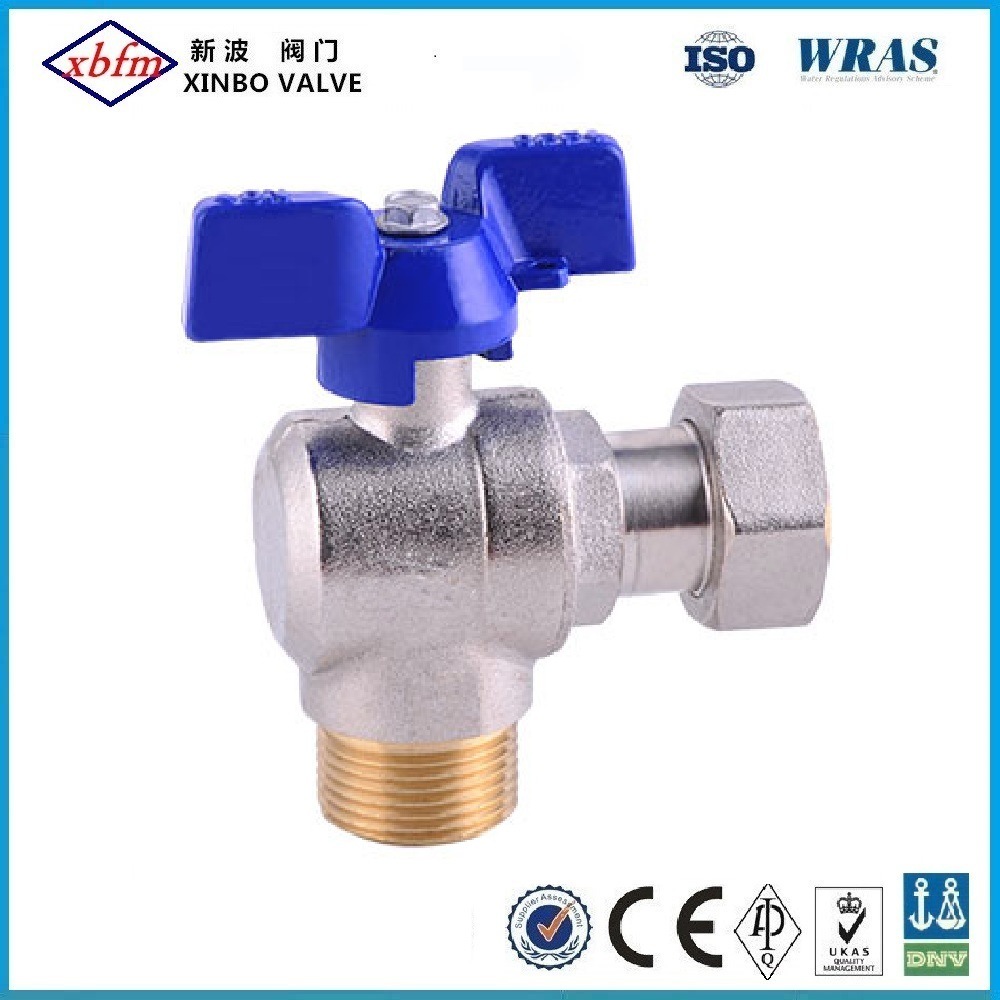 Angle Type Water Meter Ball Valve with Male X Female